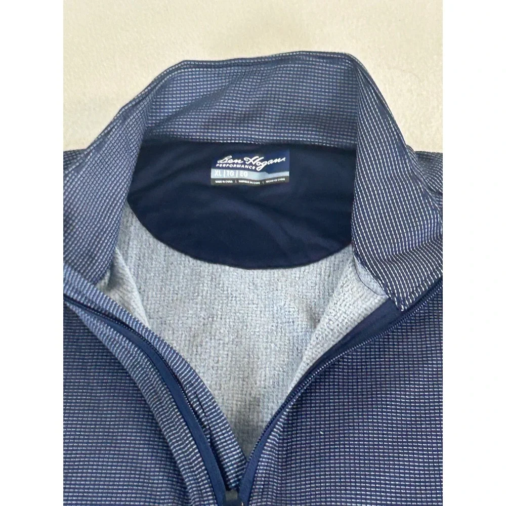 Ben Hogan Performance Quarter Zip Pullover Mens XL Blue Gorpcore